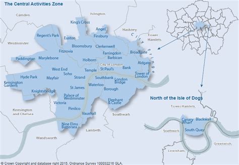 Central Activity Zone Map