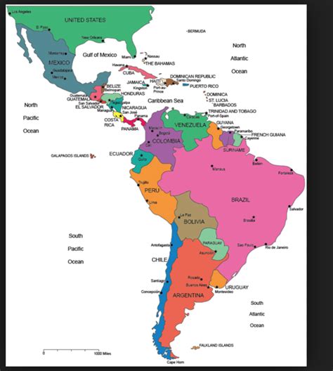 central and south america map quiz