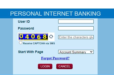 central bank of india net banking login page