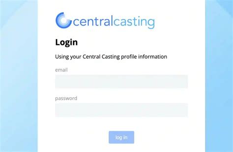 central casting login