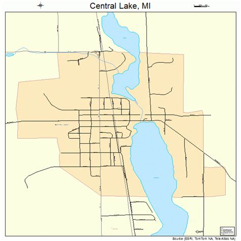 Central Lake Map