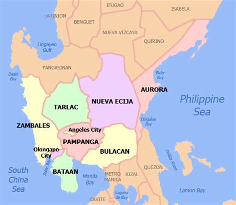 central luzon in philippine map