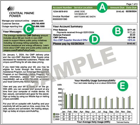 central maine power company billing