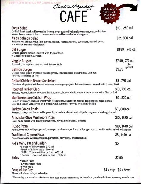 central market catering menu austin tx