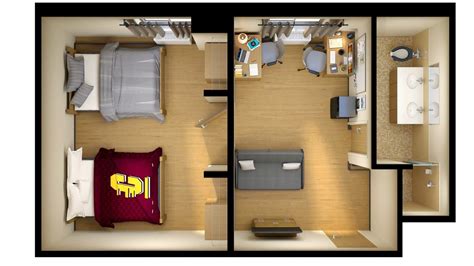 central michigan university dorm layout