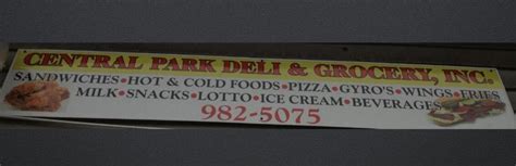 central park deli and grocery menu