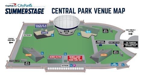 Central Park Summerstage Seating Map