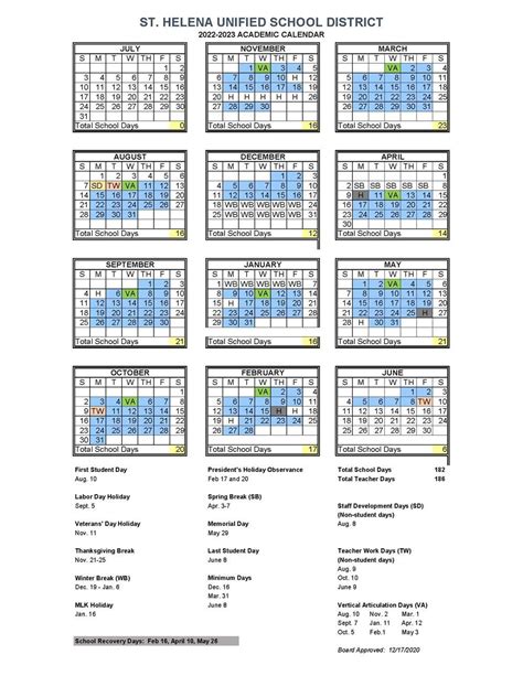 central unified school district calendar 2023