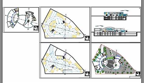 Centre Multifonctionnel Dwg Center Complex Archinew Free File Blocks Cad