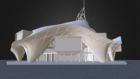 centre pompidou-metz 3d model