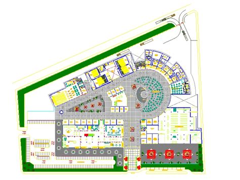 Centro comercial en AutoCAD Descargar CAD gratis (2.13 MB) Bibliocad