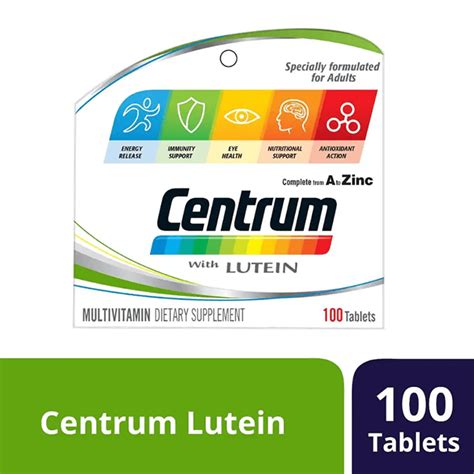 Centrum Multivitamins With Lutein