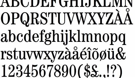 Fontscape Home > Classification > Serif > Transitional > Century style