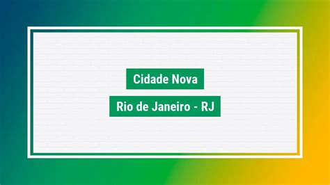 cep cidade nova rj