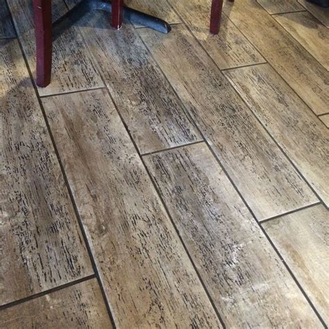 8"x8" Hexagon Weathered Gray Wood Look Ceramic Plank Floor Tile, Set of