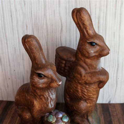 ceramic easter bunny figurines