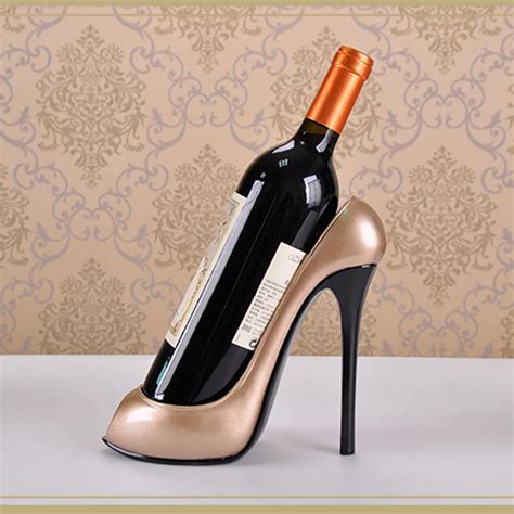 ceramic high heel shoe wine bottle holder