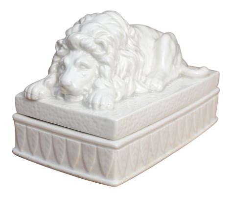 Ceramic Lion Box