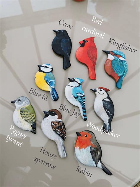 Ceramic Magnet Bird