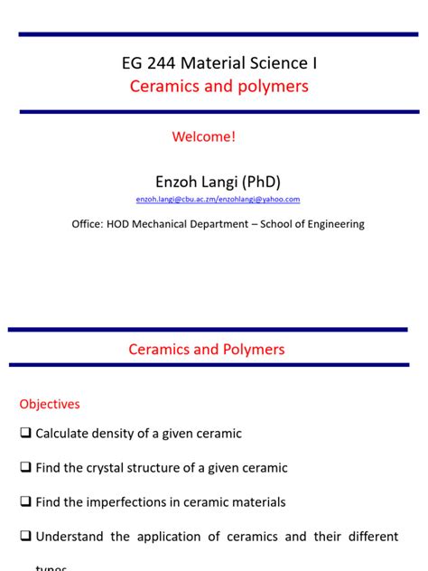 Ceramic Material Science Pdf