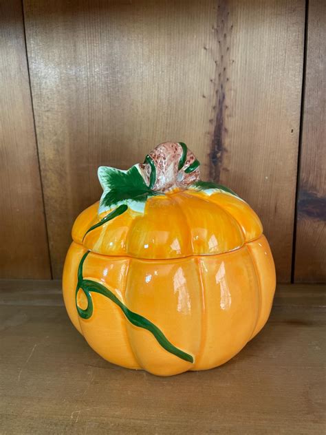 Ceramic Pumpkin Candy Dish