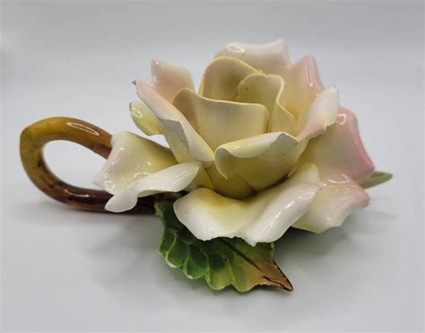Ceramic Rose Candle Holder