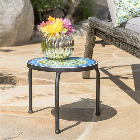Ceramic Side Tables Outdoor