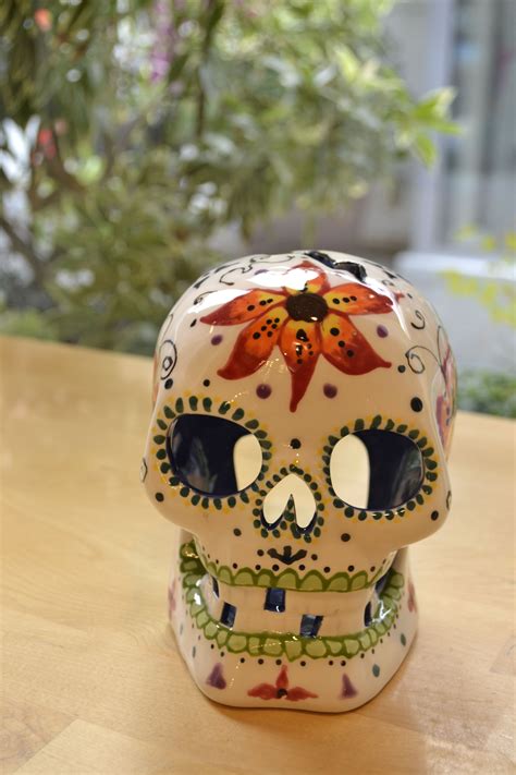 ceramic skull painting ideas