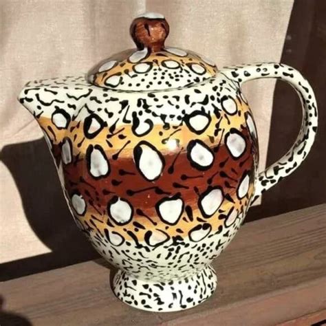 Ceramic Teapot Patterned