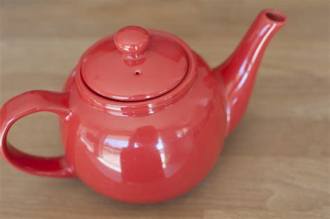 Ceramic Teapot Red