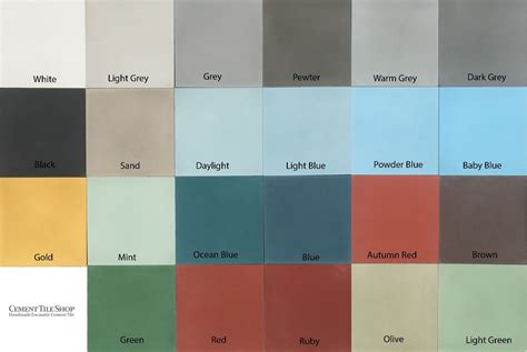Ceramic Tile Flooring Colors