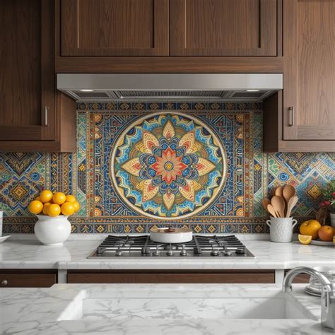 Ceramic Tile Mural Kitchen Shower Backsplash