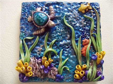 Ceramic Tile With Polymer Clay