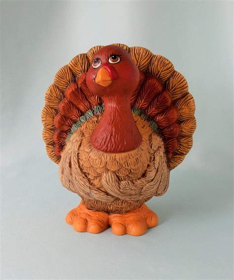 ceramic turkey cartoonish