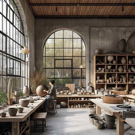 ceramic workshop atmosphere