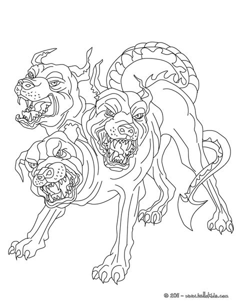 Legend Cerberus Coloring Page Free Printable Coloring Pages for Kids