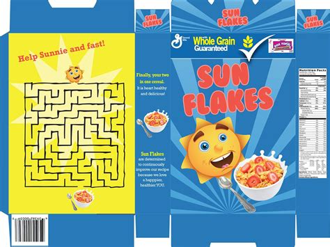 Cereal Box Game Template