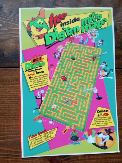 Cereal Box Maze Game