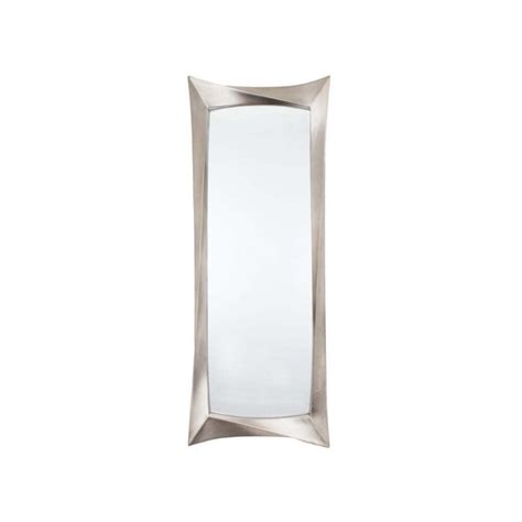 Ceret Silver Leaf Long Wall Mirror
