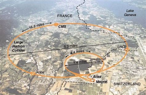 cern large hadron collider map