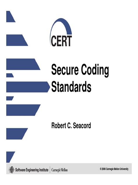 cert coding standards