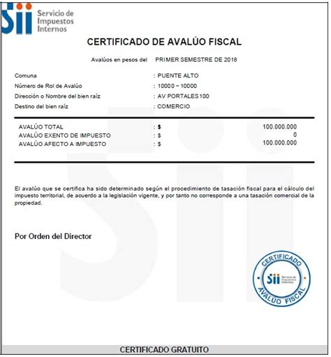 certificado de pago contribuciones sii