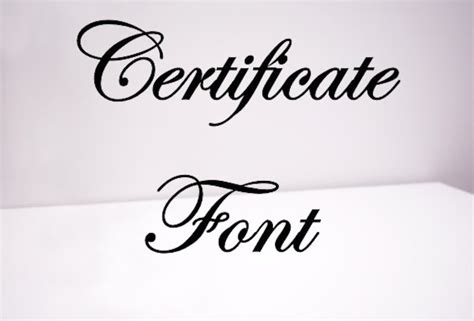 Traditional Certificate Fonts