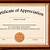 certificate of appreciation printable