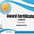 certificate template printable free