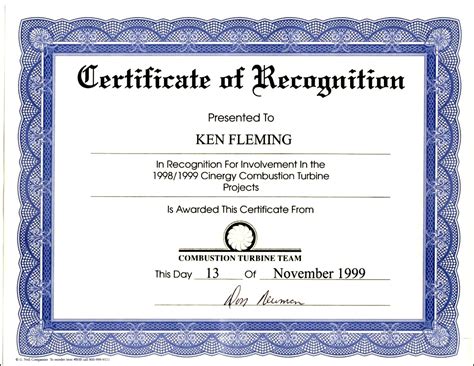 Wording For Award Certificate Pacq.co inside Recognition Award