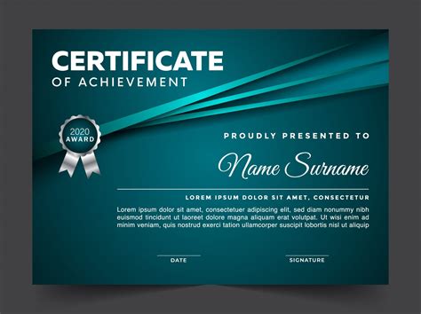 premium wavy certificate template design Download Free Vector Art