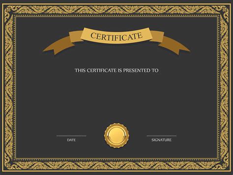 Certificate Frame Cdr Format