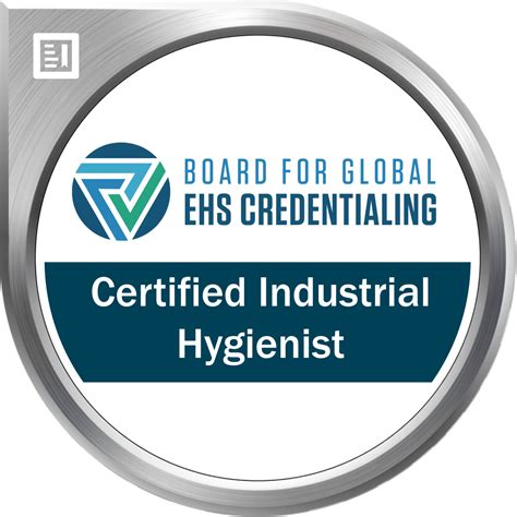 certificate of industrial hygienist