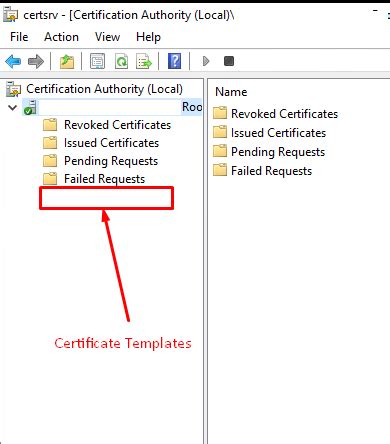 Certificate Templates Folder Missing From Certification Authority